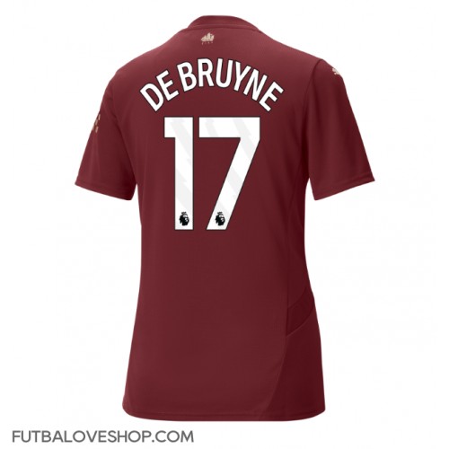 Dres Manchester City Kevin De Bruyne #17 Tretina pre Ženy 2024-25 Krátky Rukáv